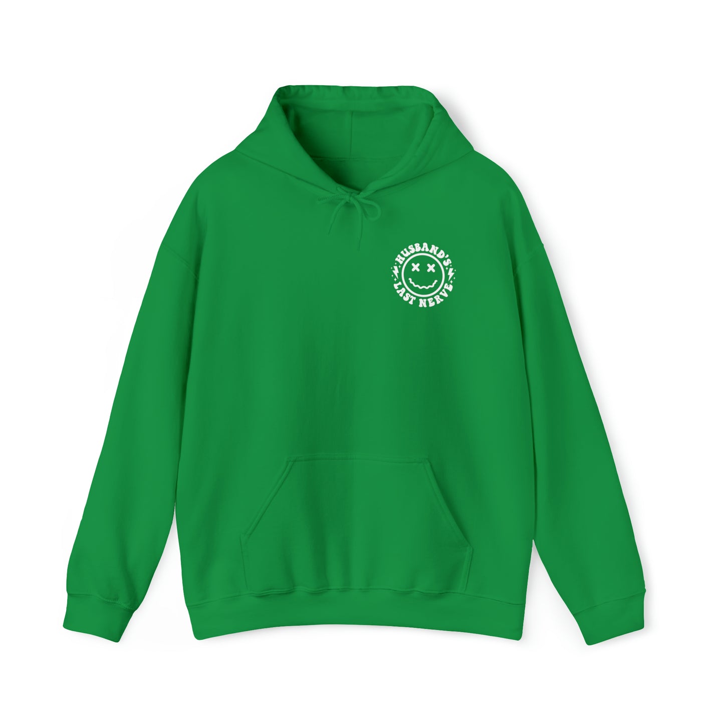 Husband's Last Nerve Hoodie - White Text
