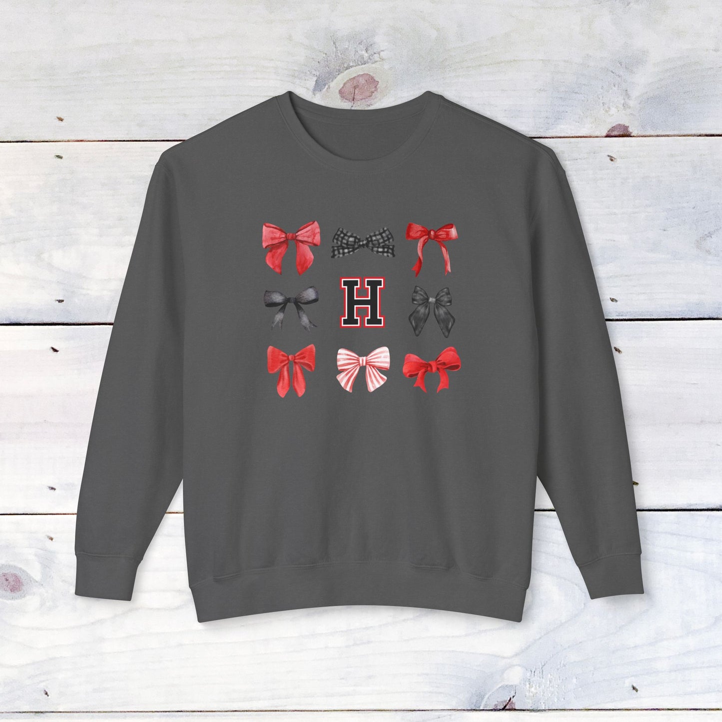 Heath Bow Comfort Colors Sweater