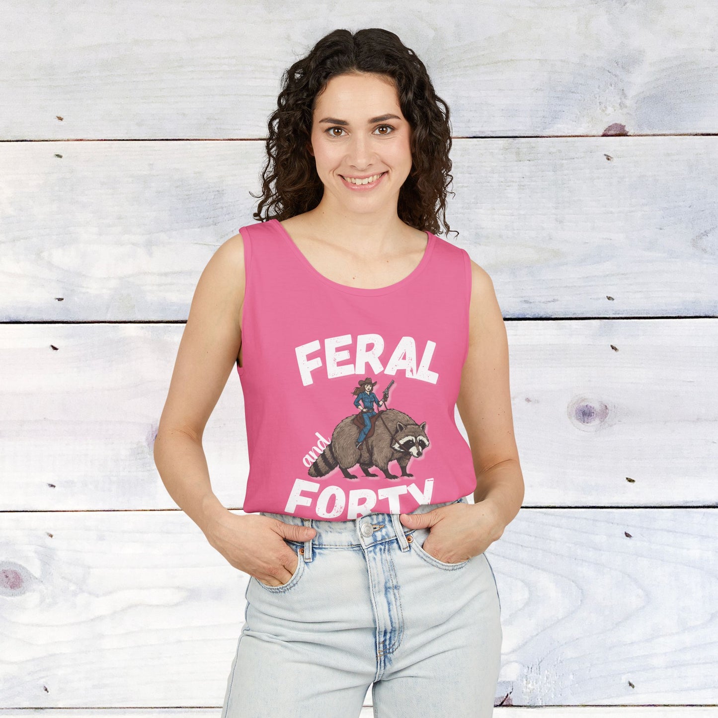 Feral & Forty Wild West Comfort Colors Tank Top