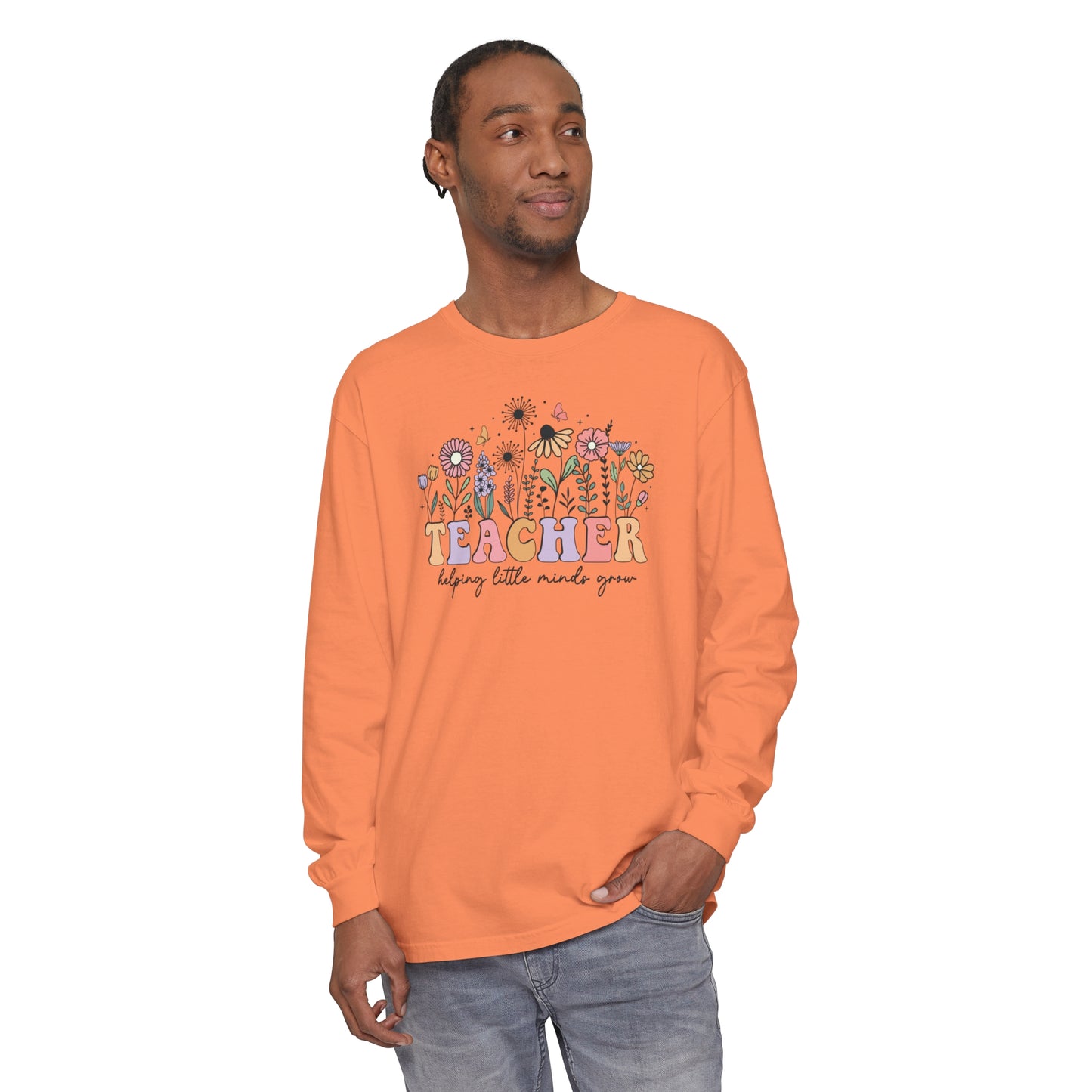 Teacher Long Sleeve Comfort Colors T-Shirt