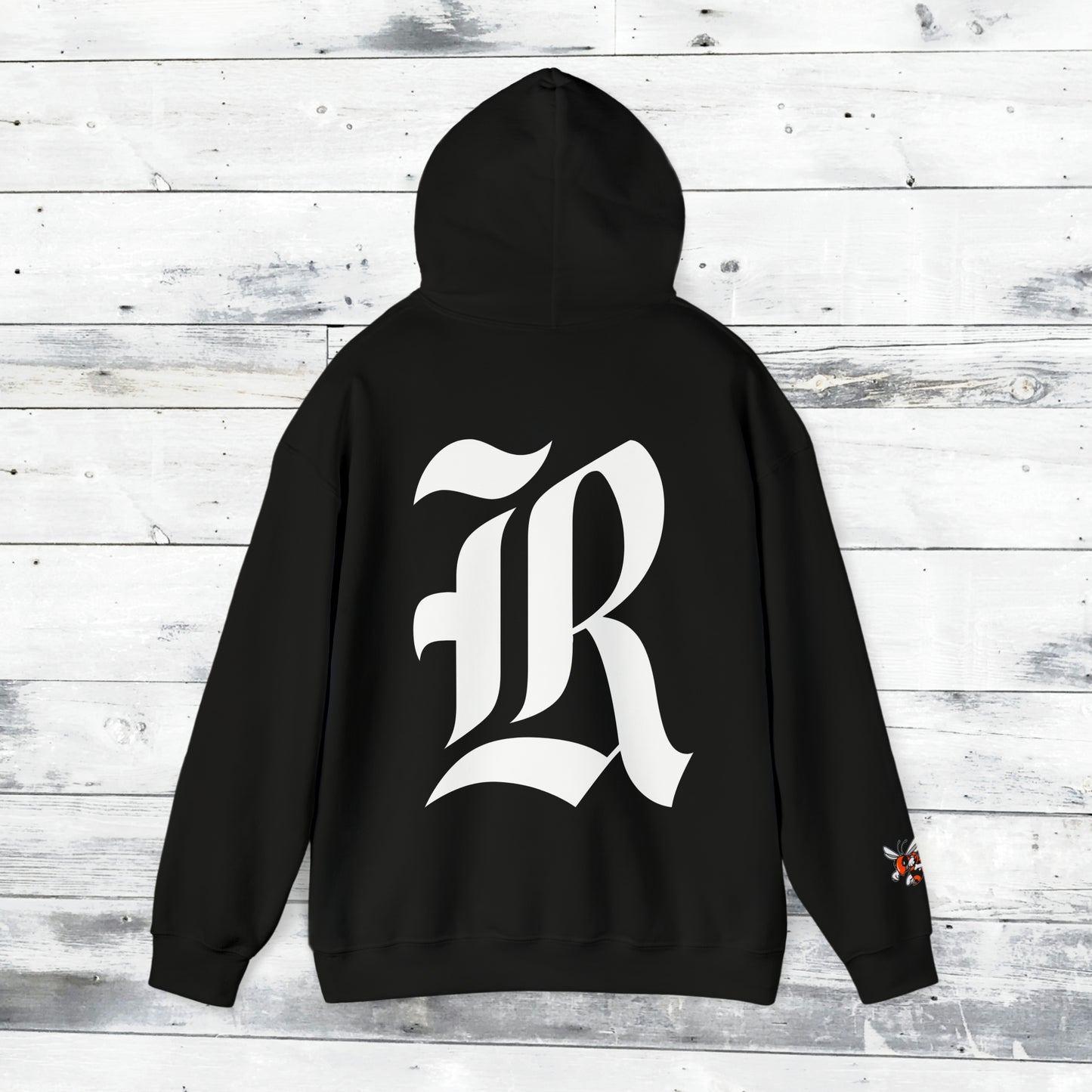 Jackets Stinger Hoodie Front - Yellow Jacket Sleeve/Cuff - Old School R back