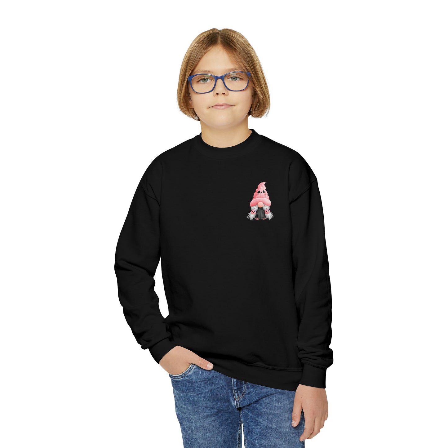 Girls Youth Halloween Gnome Sweater 2