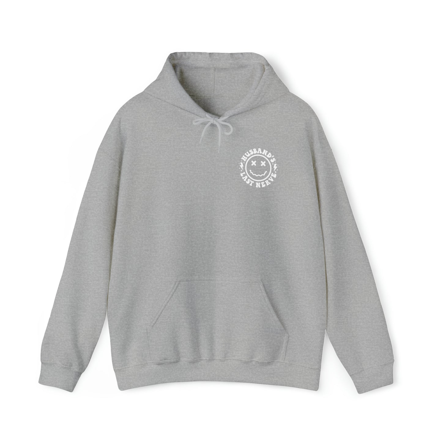 Husband's Last Nerve Hoodie - White Text