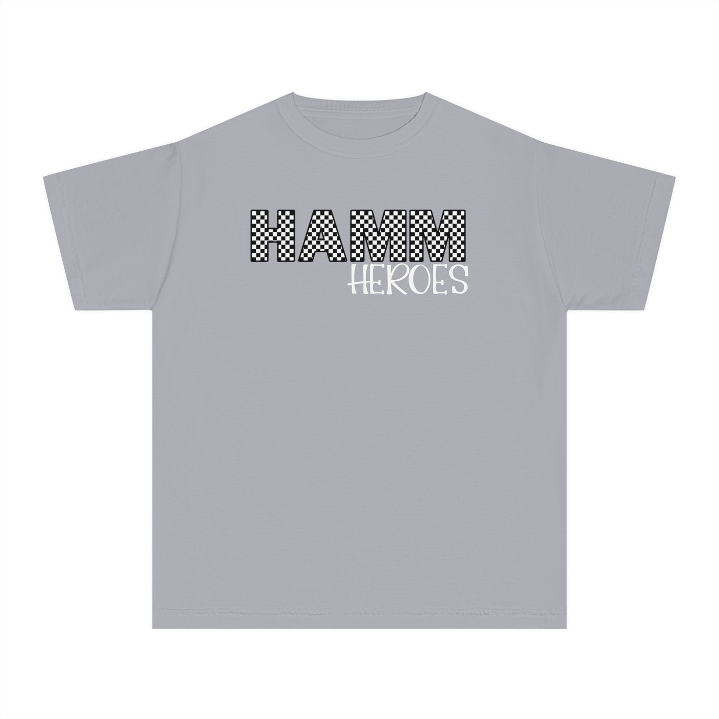 HAMM Checkered Youth Comfort Colors T . White Text