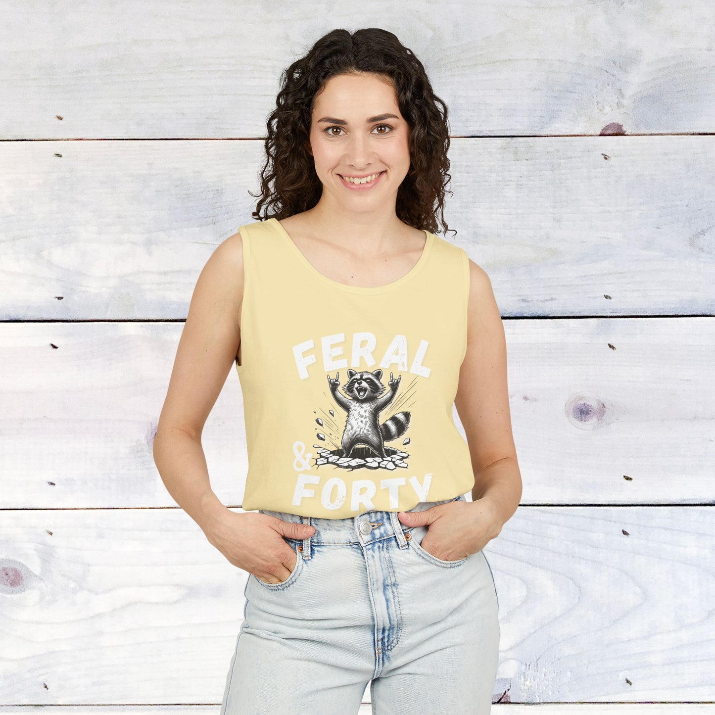 Feral & Forty Rockin' Comfort Colors Tank Top