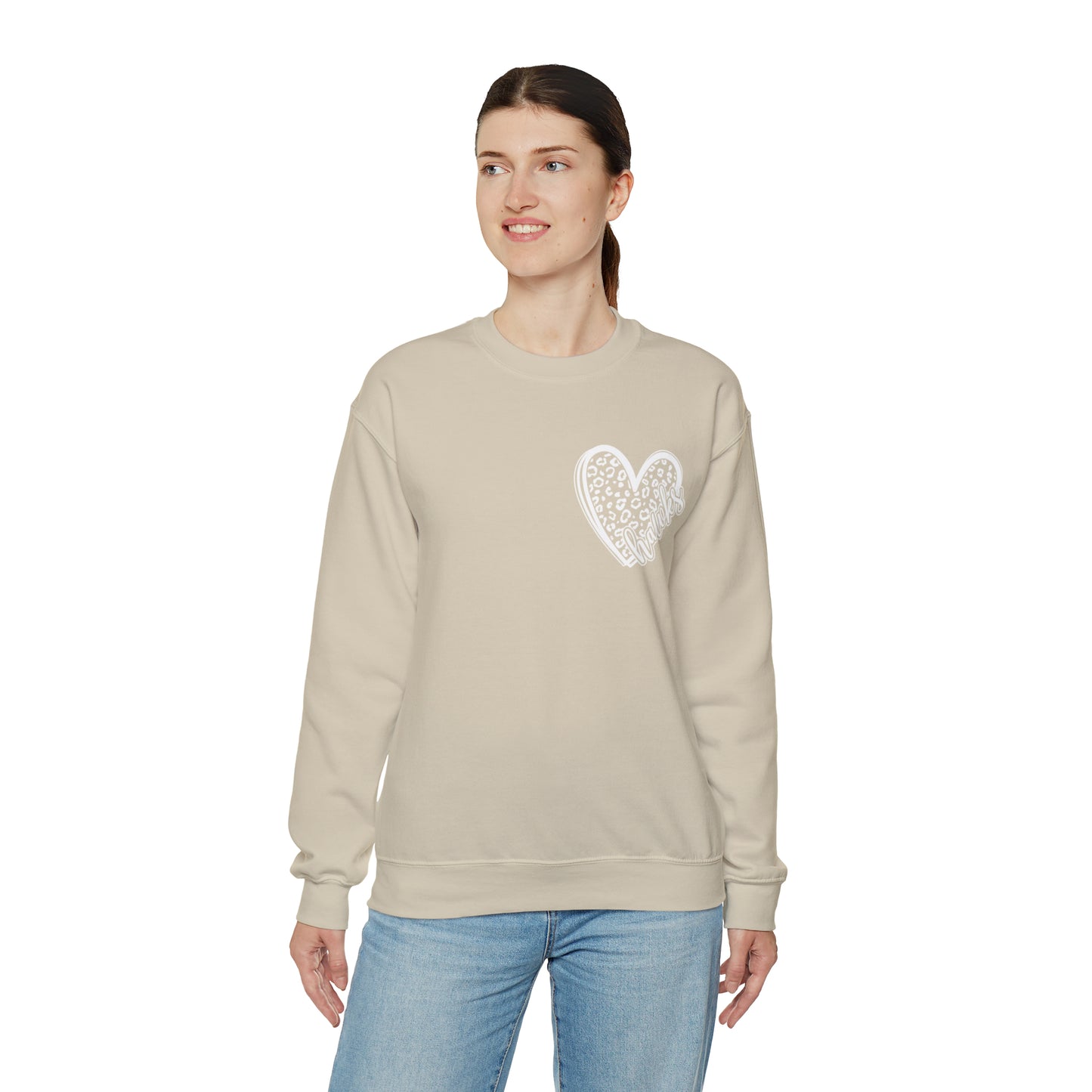 Hawks Cheetah Heart Sweater