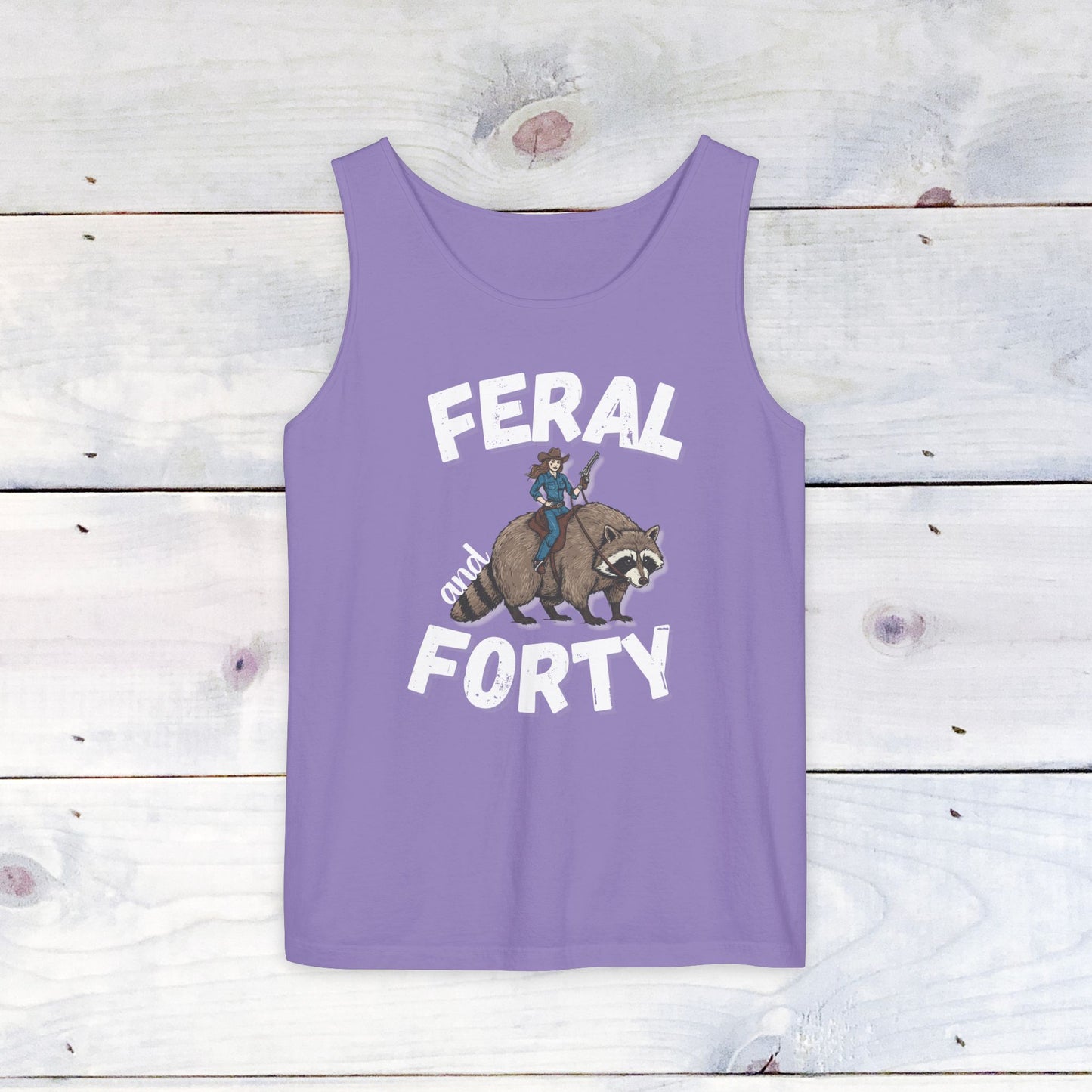 Feral & Forty Wild West Comfort Colors Tank Top