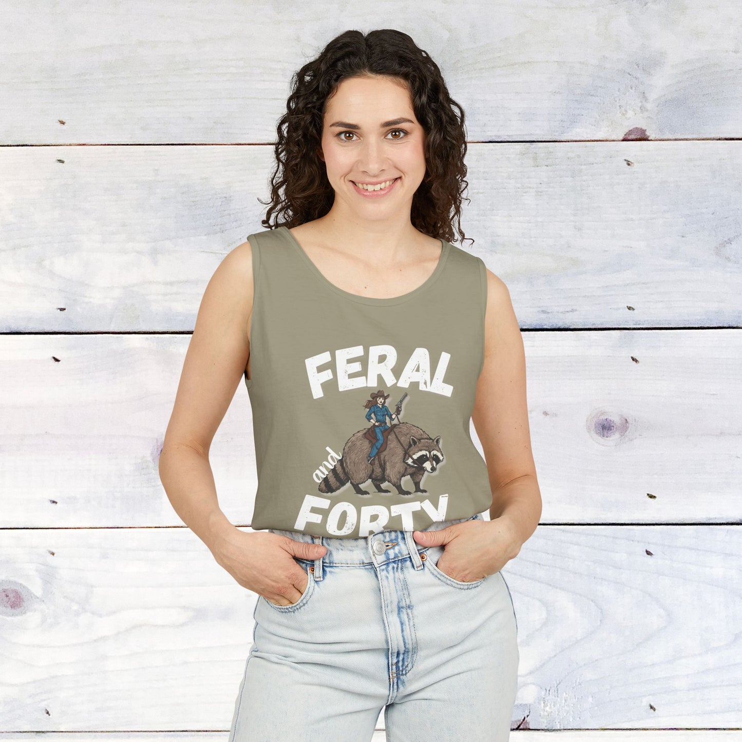 Feral & Forty Wild West Comfort Colors Tank Top
