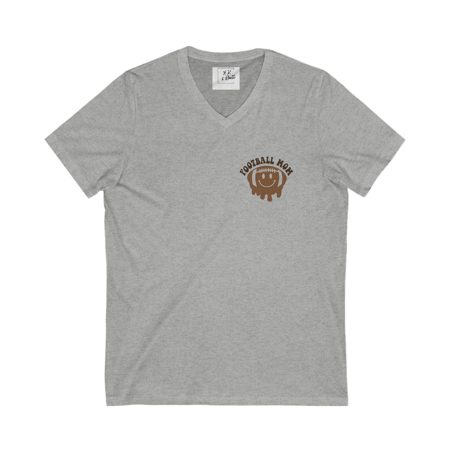 Football Mom V-Neck Tee