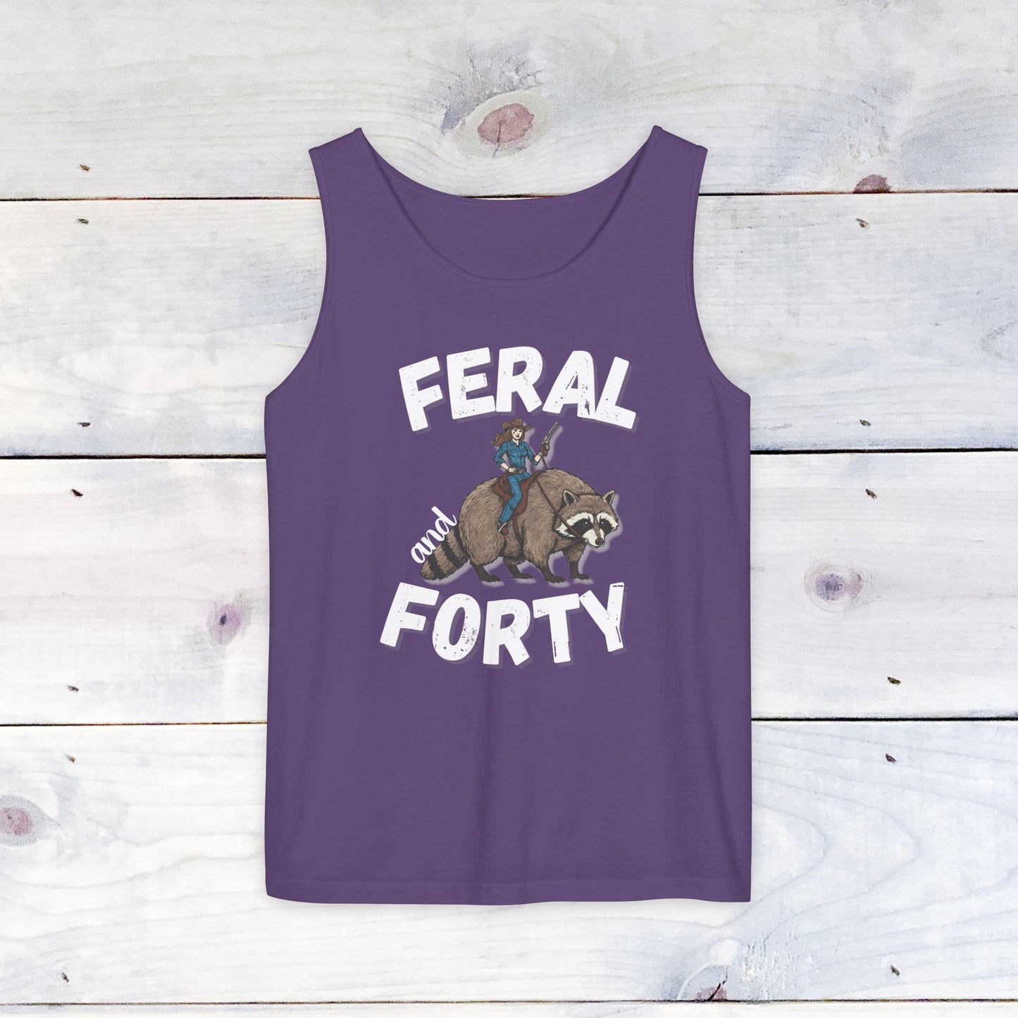 Feral & Forty Wild West Comfort Colors Tank Top