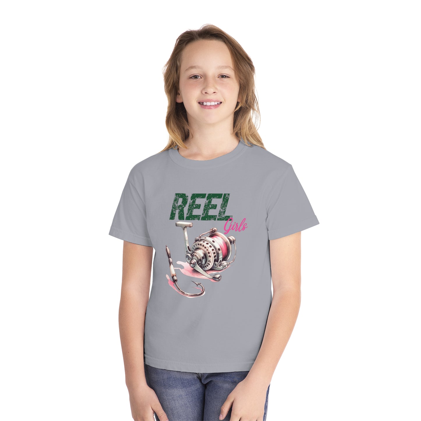 REEL Girls Youth Comfort Colors Tee