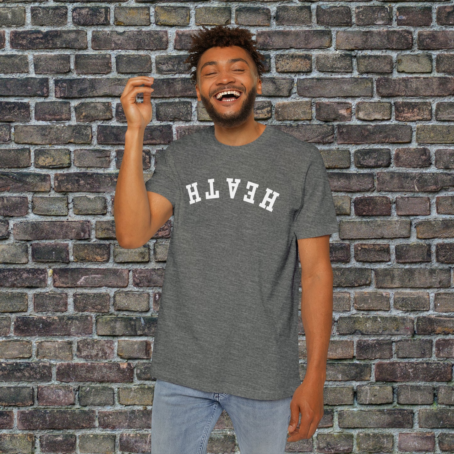 Upside down solid Heath T- Shirt