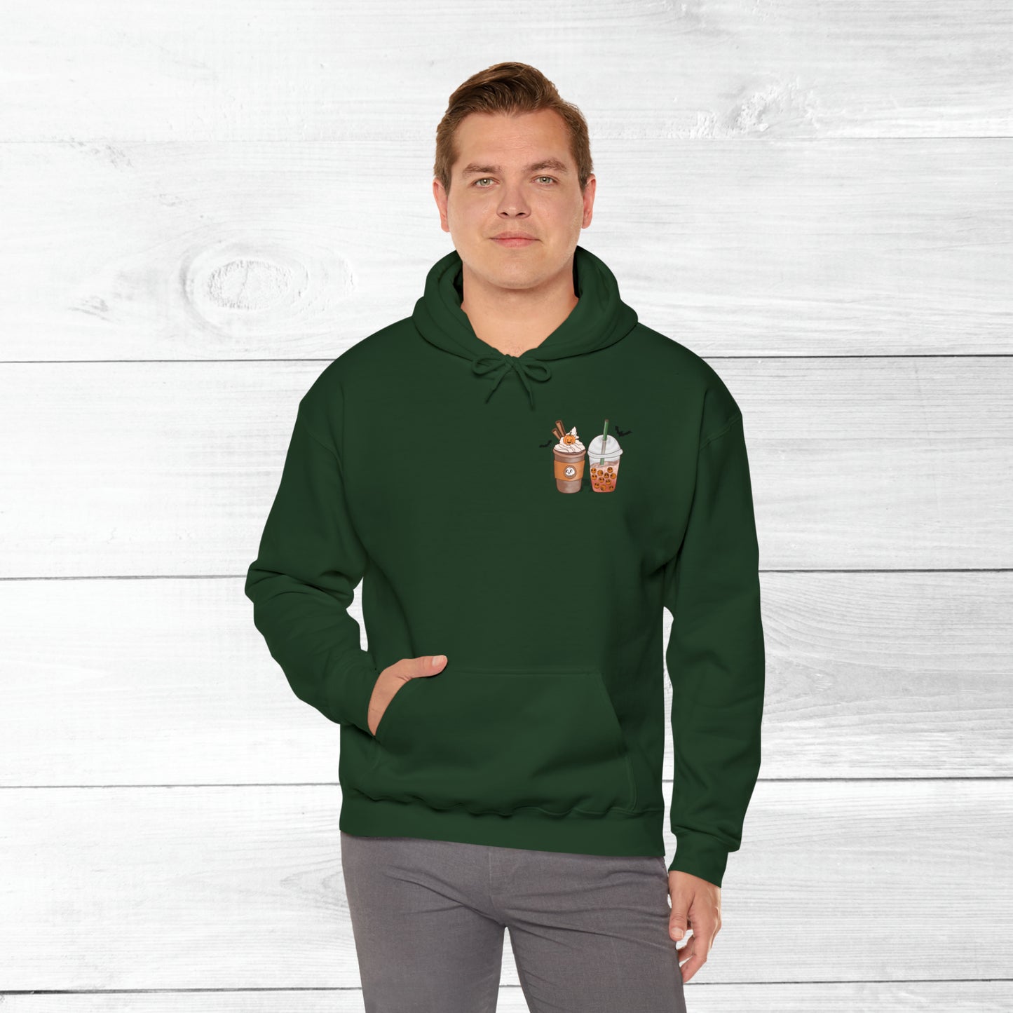 Halloween Coffee Hoodie - Hocus Pocus I need Coffee to Focus Back