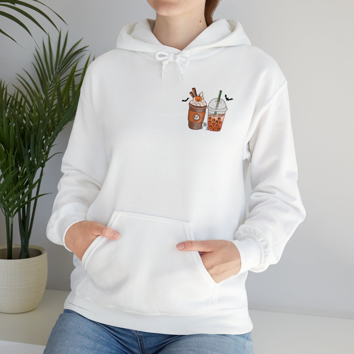 Halloween Coffee Hoodie - Hocus Pocus I need Coffee to Focus Back