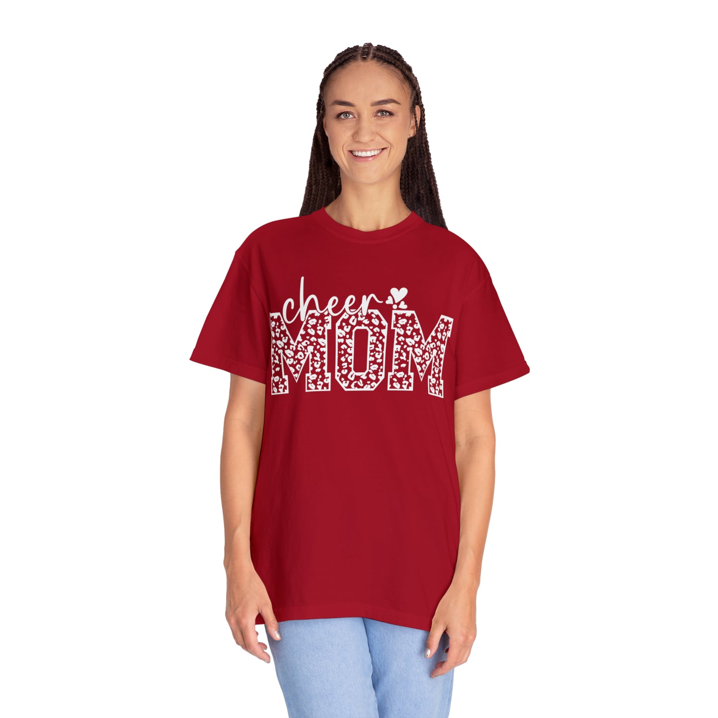 Cheetah Cheer Mom - Comfort Colors T
