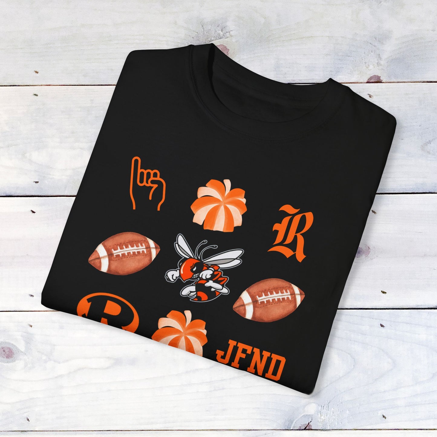 Rockwall Faves Pom & Footballs Grid Comfort Colors T