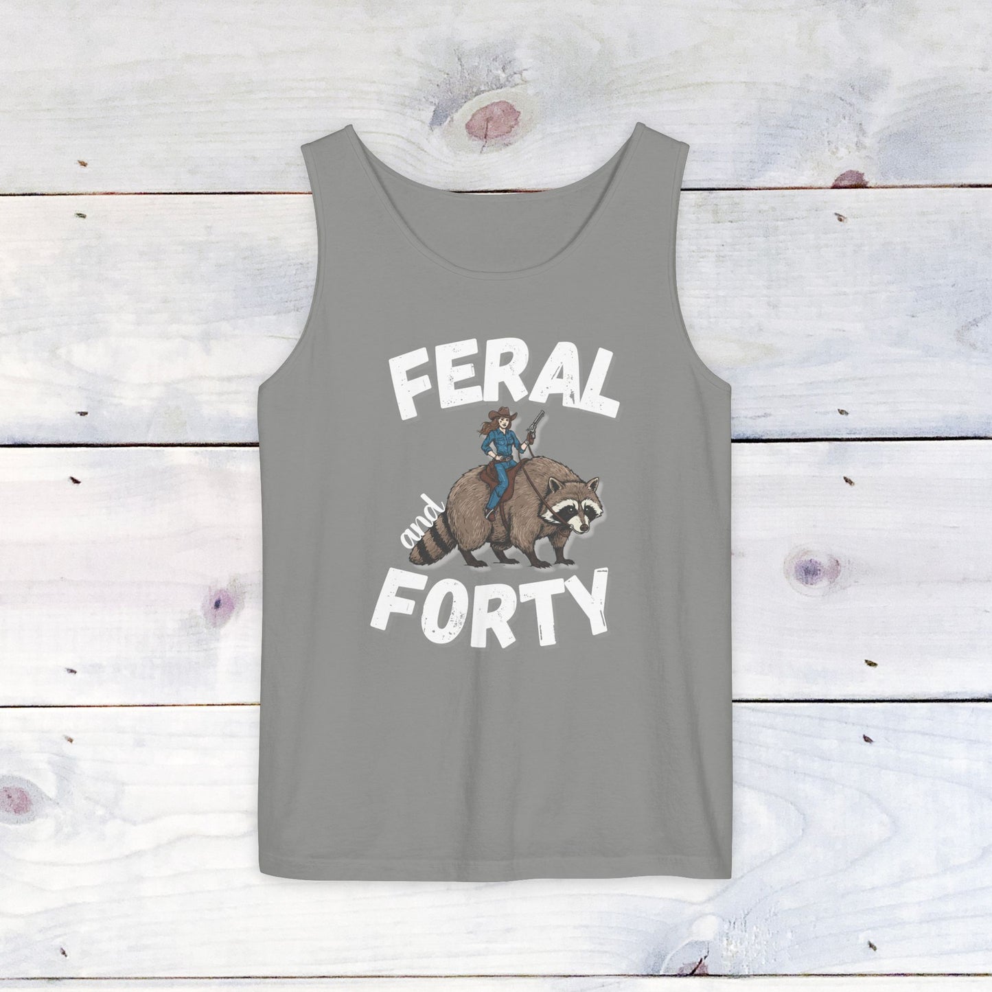 Feral & Forty Wild West Comfort Colors Tank Top