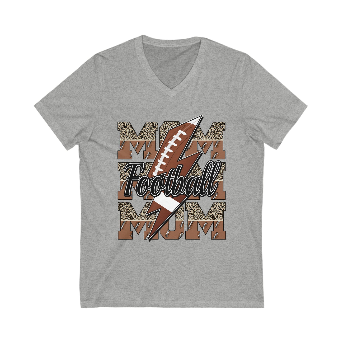Fun Football Mom V Neck