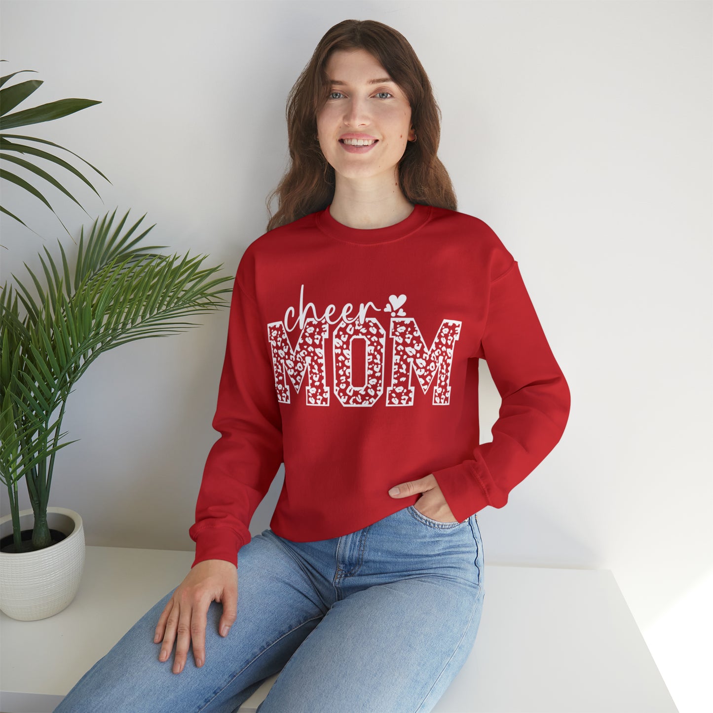 Cheetah Cheer Mom Sweater