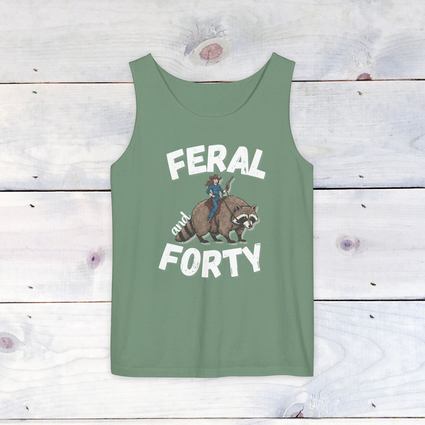 Feral & Forty Wild West Comfort Colors Tank Top
