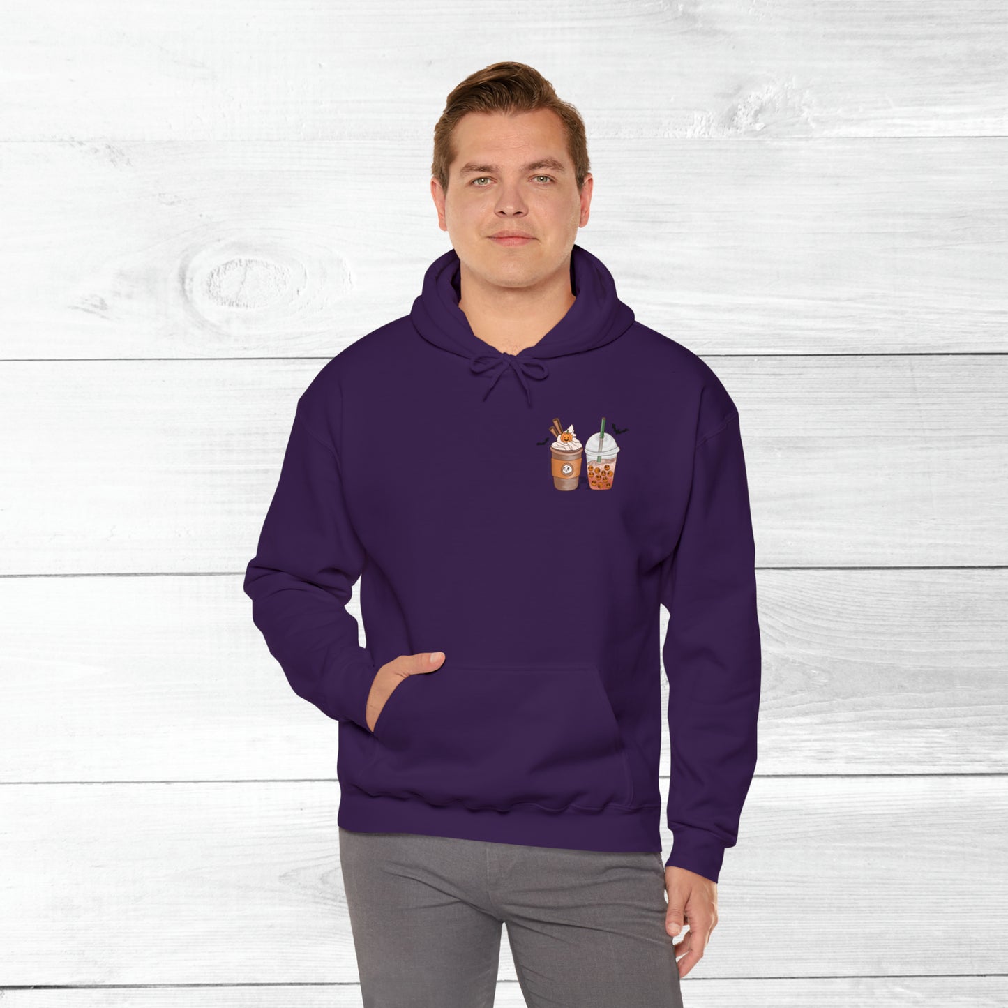 Halloween Coffee Hoodie - Hocus Pocus I need Coffee to Focus Back