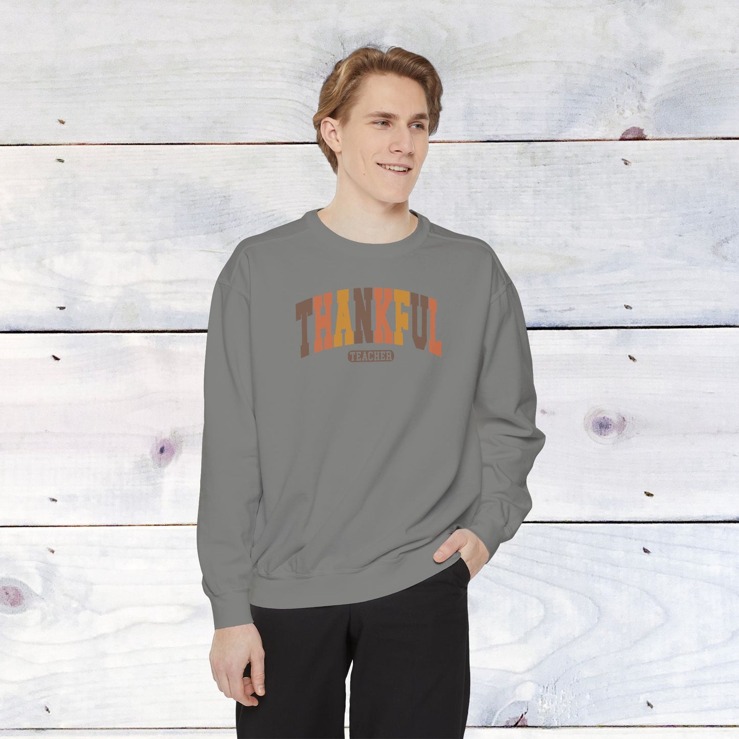 Thankful Teacher Comfort Colors Sweater