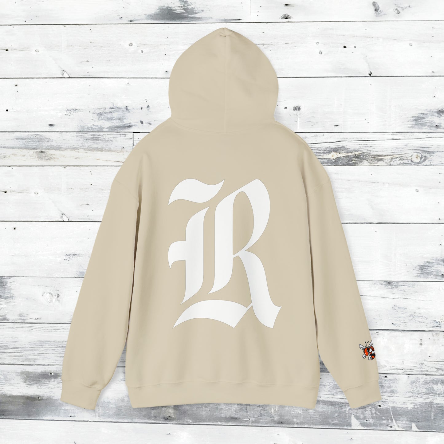 Jackets Stinger Hoodie Front - Yellow Jacket Sleeve/Cuff - Old School R back
