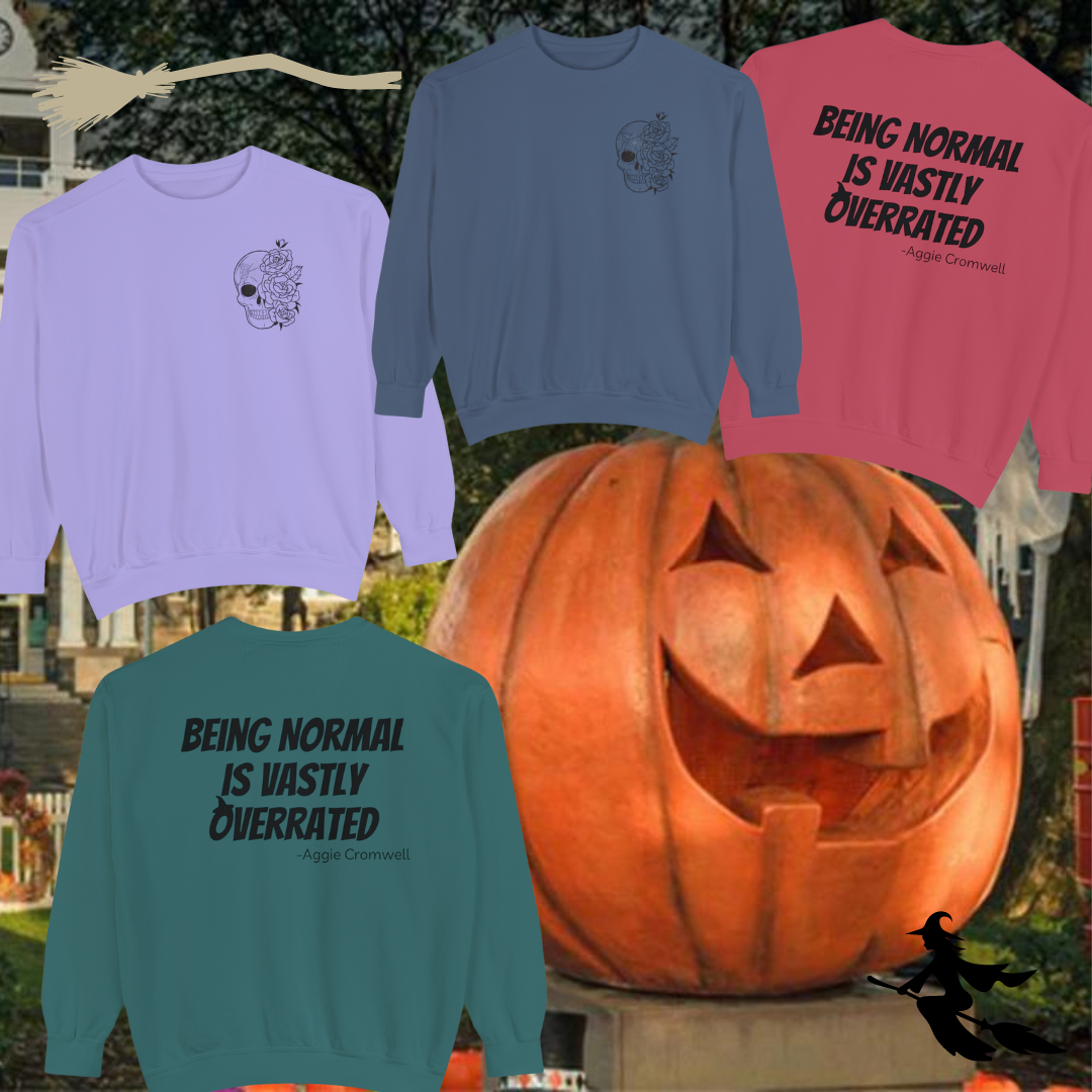 Skull Front, Vastly Overrated Back - Comfort Colors Pullover - Multi Color Options