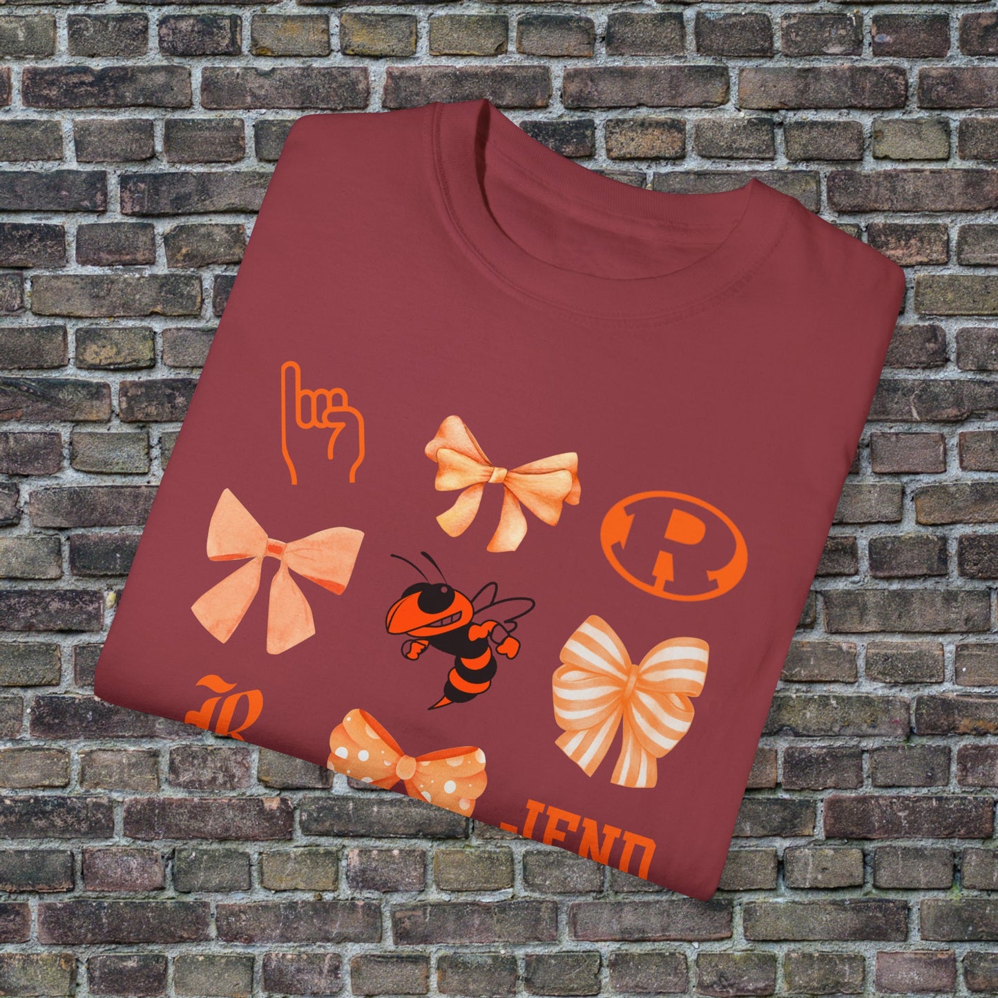 Rockwal Yellowjacket Bow Comfort Colors T