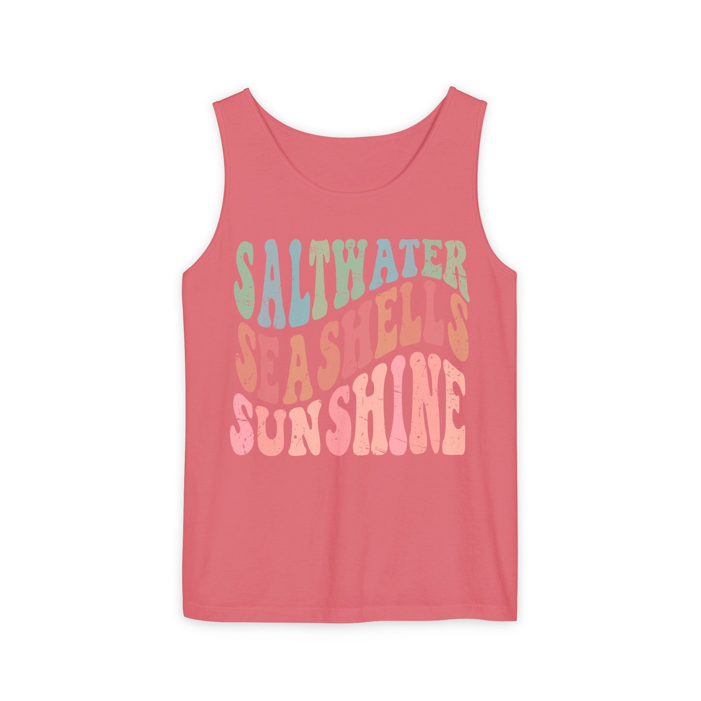 Saltwater, Seashells, Sunshine Tank - Comfort Colors