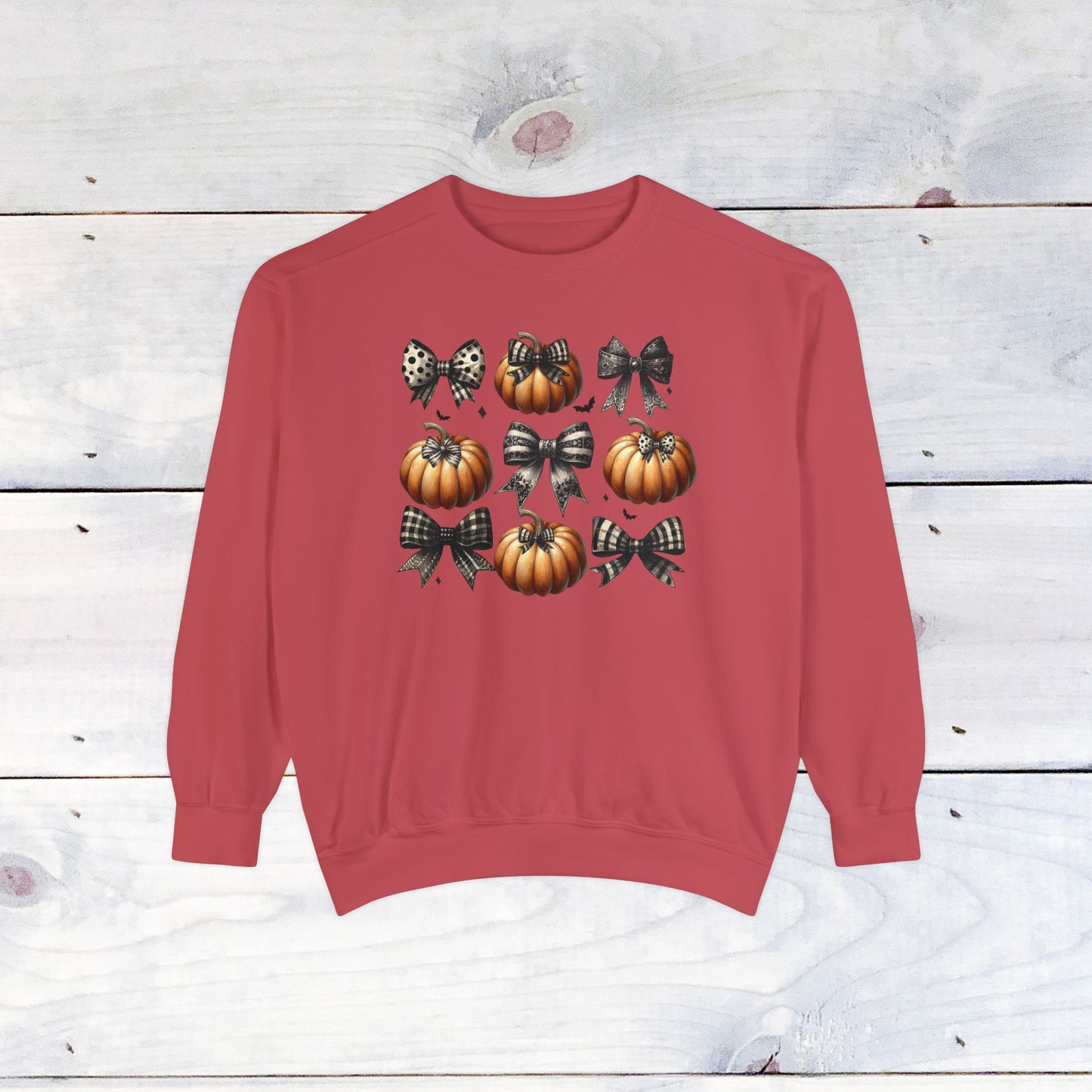 Pumkins and Bows- Comfort Colors Sweater