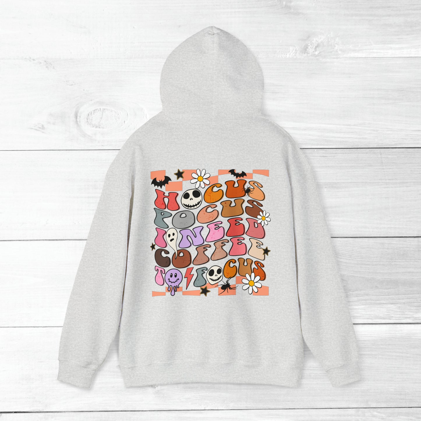 Halloween Coffee Hoodie - Hocus Pocus I need Coffee to Focus Back