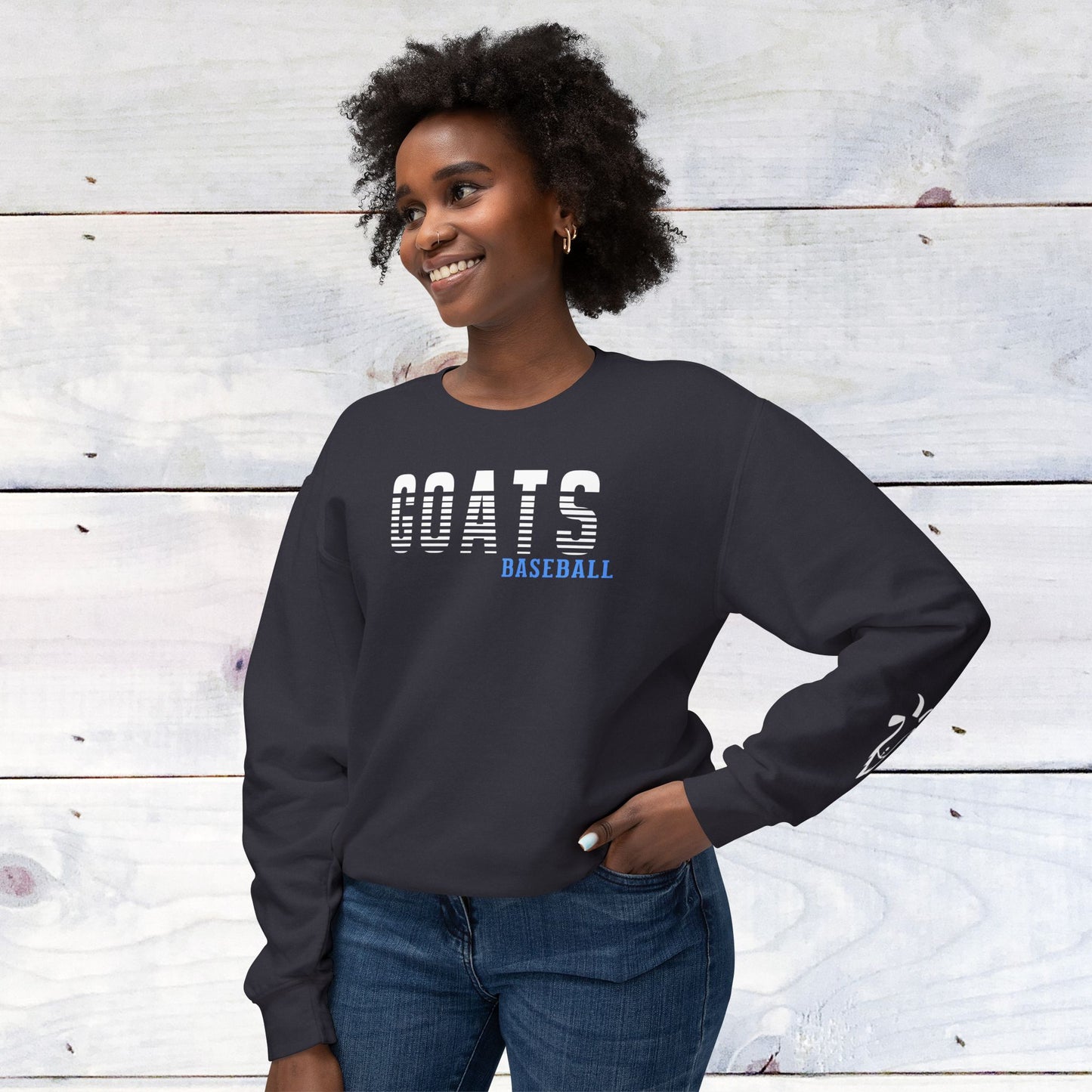Custom GOATS  Baseball Comfort Colors Sweater