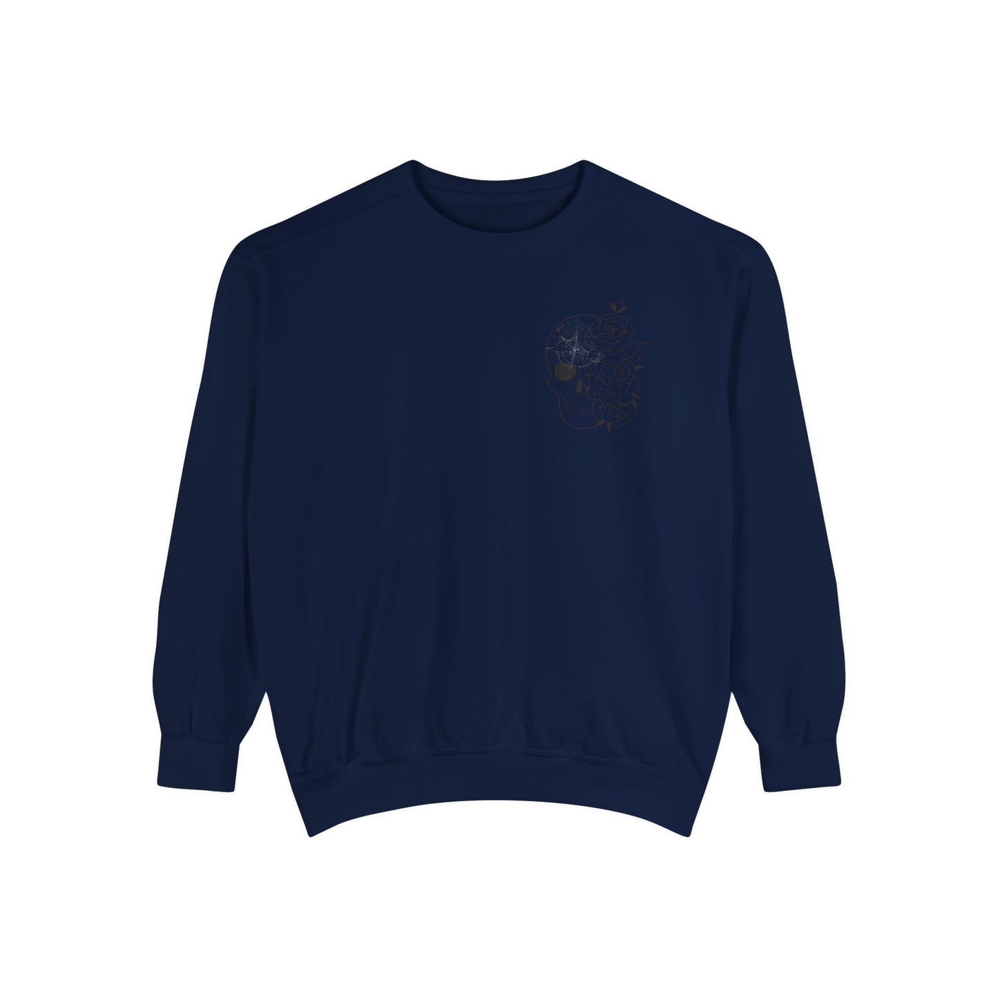 Skull Front, Vastly Overrated Back - Comfort Colors Pullover - Multi Color Options