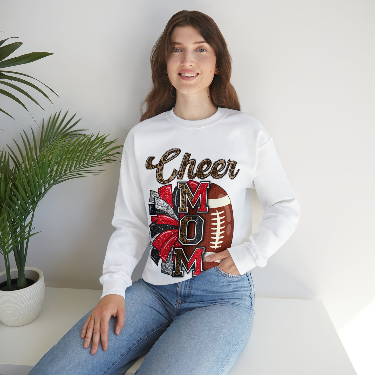Cheer Mom Glitz Front Sweater
