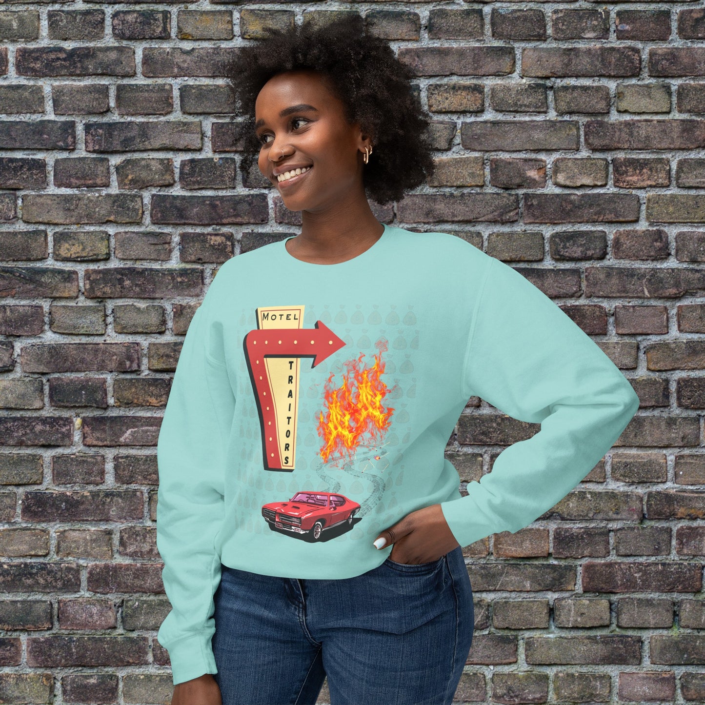 Motel Traitors, Getaway Car - Comfort Colors Sweater