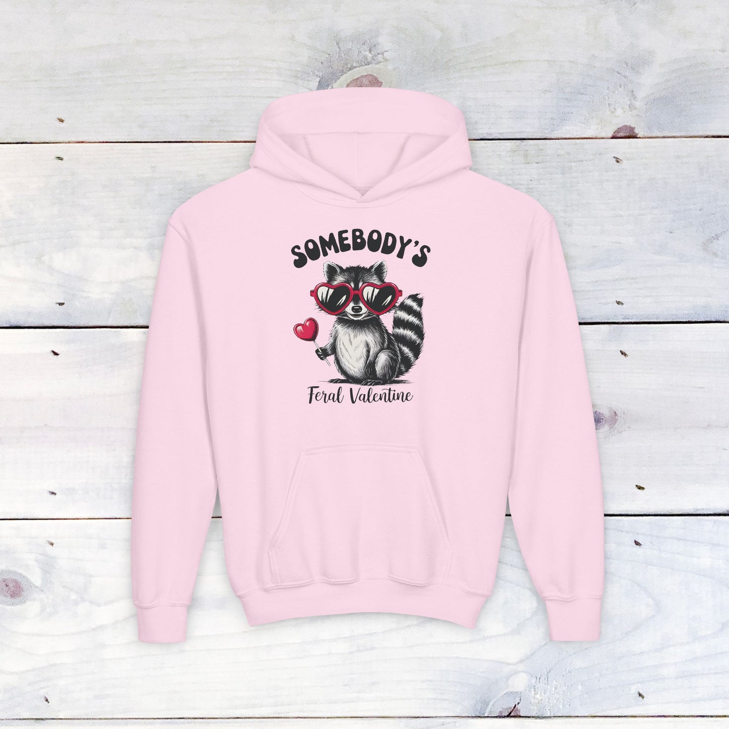 Somebody's Feral Valentine Youth Hoodie