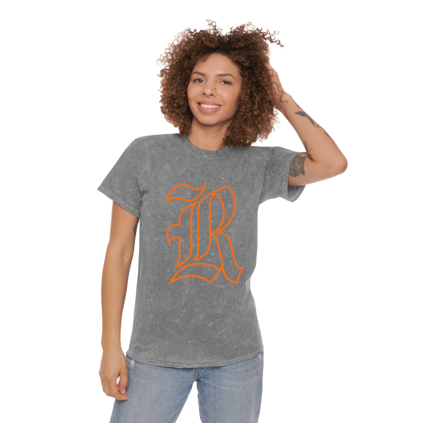 Mineral Wash Old School Rockwall R T-Shirt