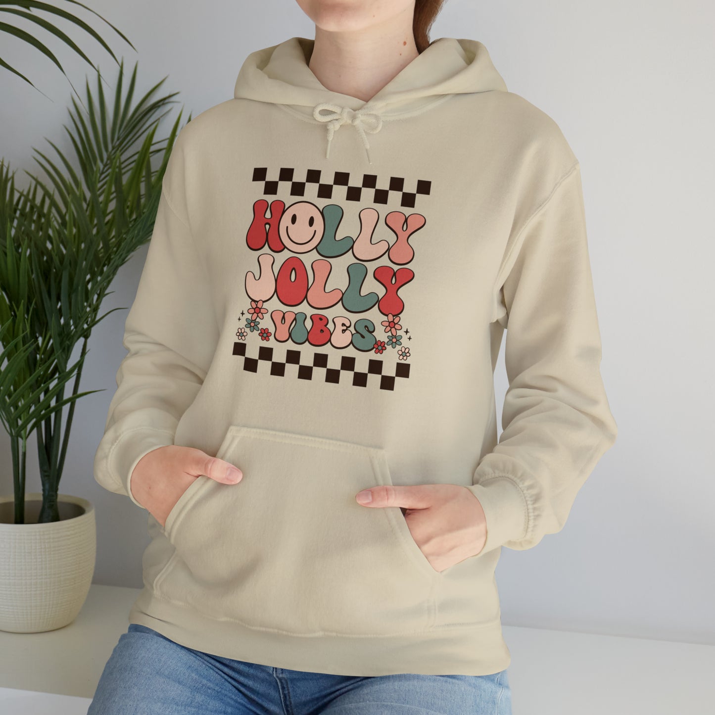Holly Jolly Vibes Hoodie