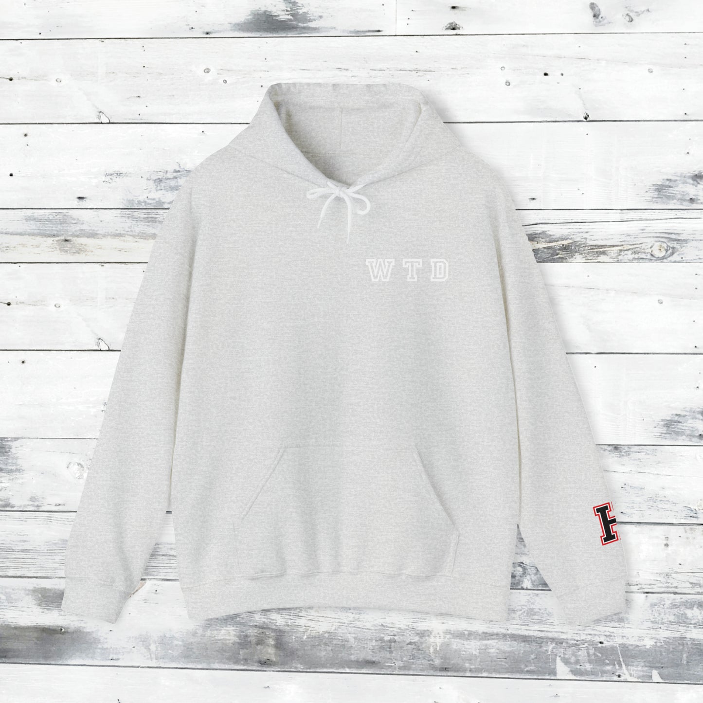 Heath Hawks WTD front Southside Strong back - H Cuff  - Hoodie