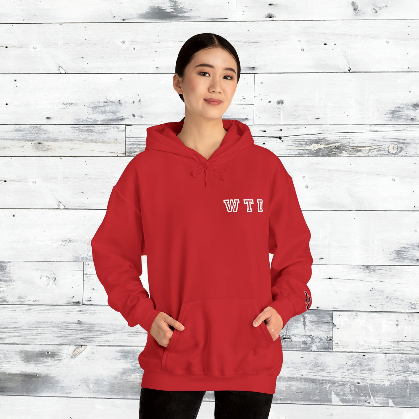 Heath Hawks WTD front Southside Strong back - H Cuff  - Hoodie