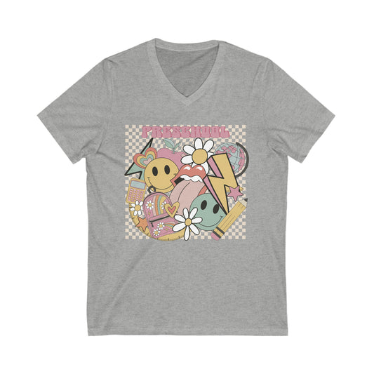 PreSchool Teacher Unisex V-Neck Tee