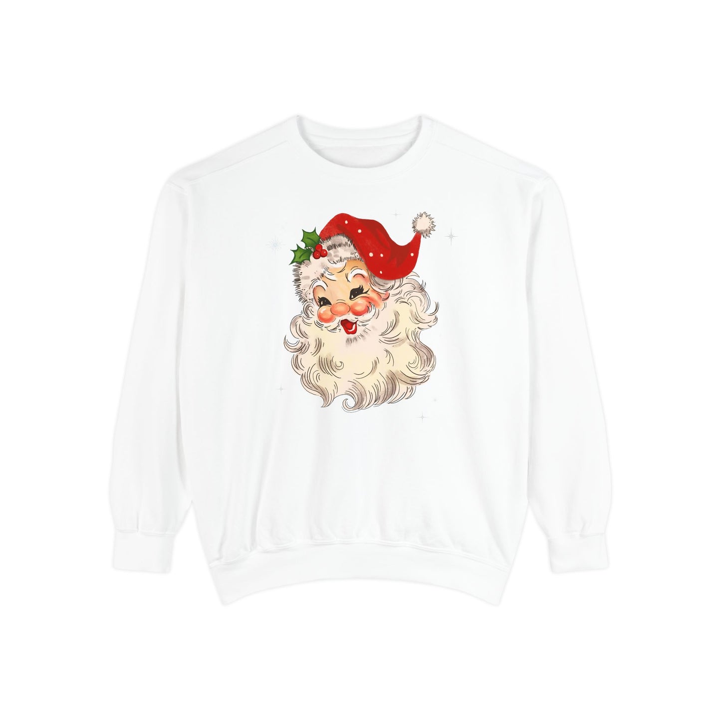 Sparkle Santa Comfort Colors Sweater
