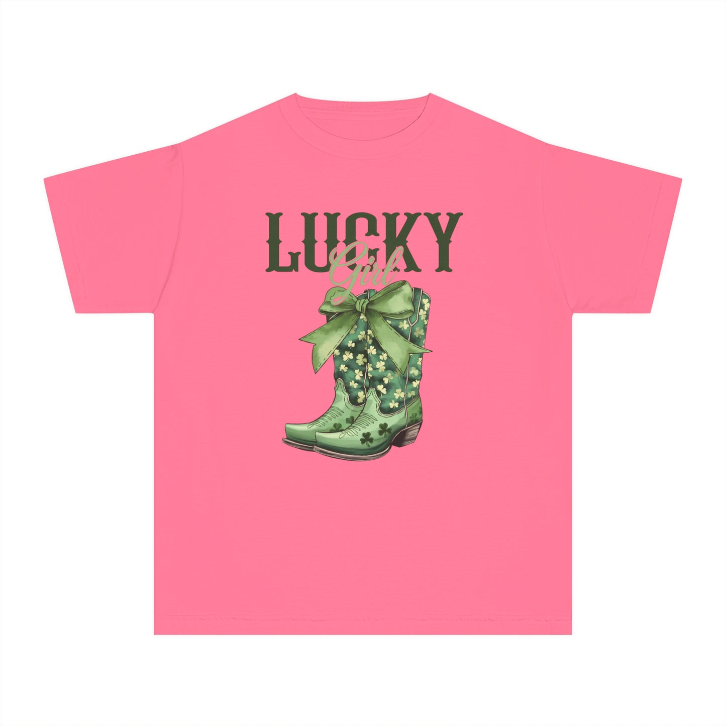 Lucky Girl Youth Comfort Colors Tee