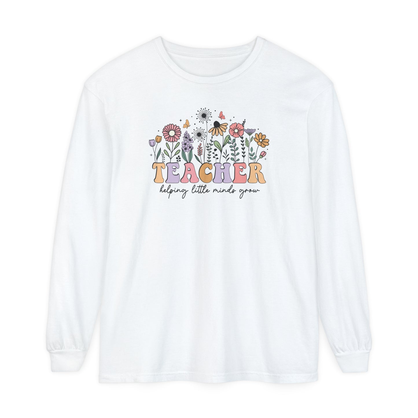 Teacher Long Sleeve Comfort Colors T-Shirt