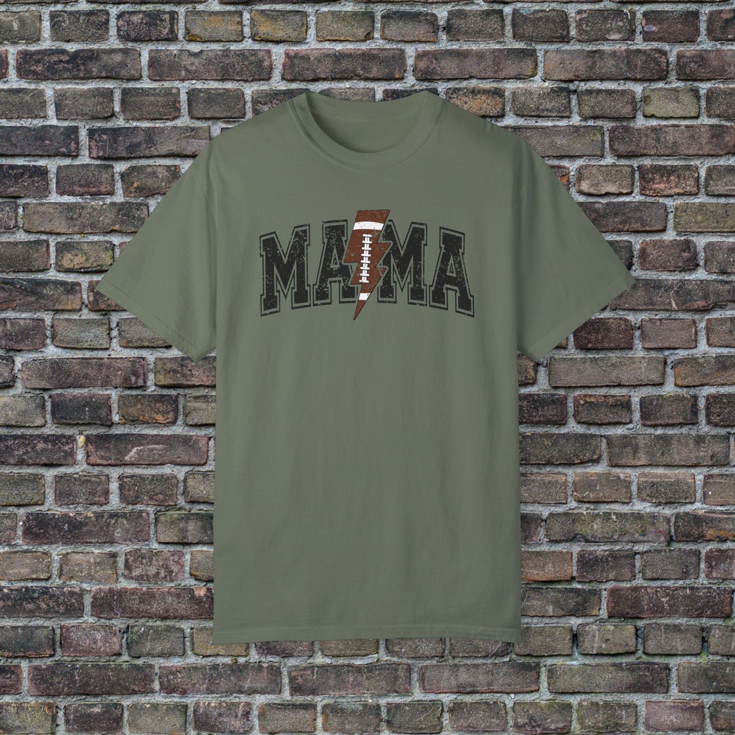 Football Mama Bolt Comfort Colors T