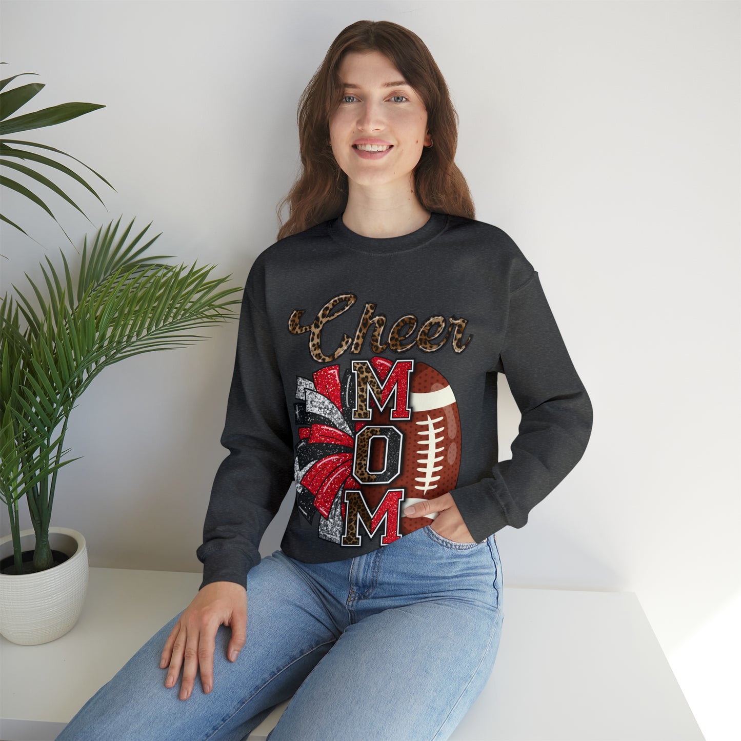 Cheer Mom Glitz Front Sweater