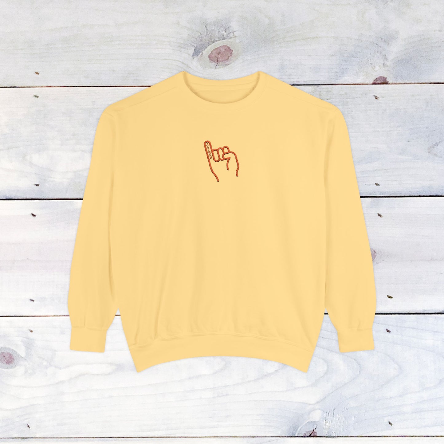 JFND Stingers Up Embroidery Unisex Comfort Colors Sweater