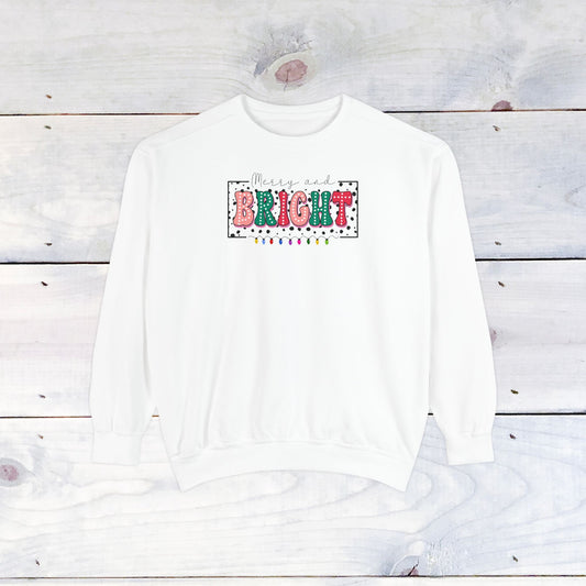 Merry & Bright Comfort Colors Sweater