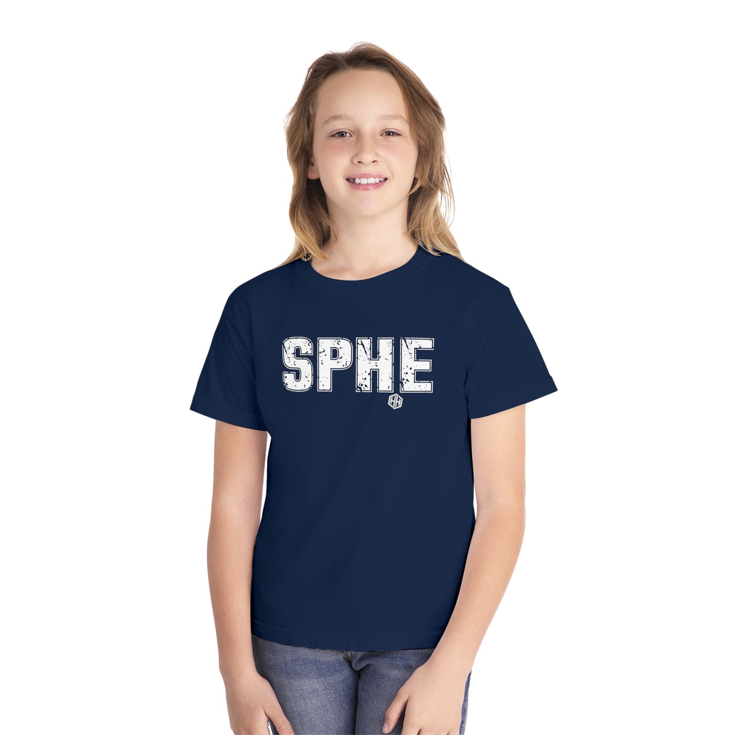 SPHE Youth Comfort Colors T . White Text